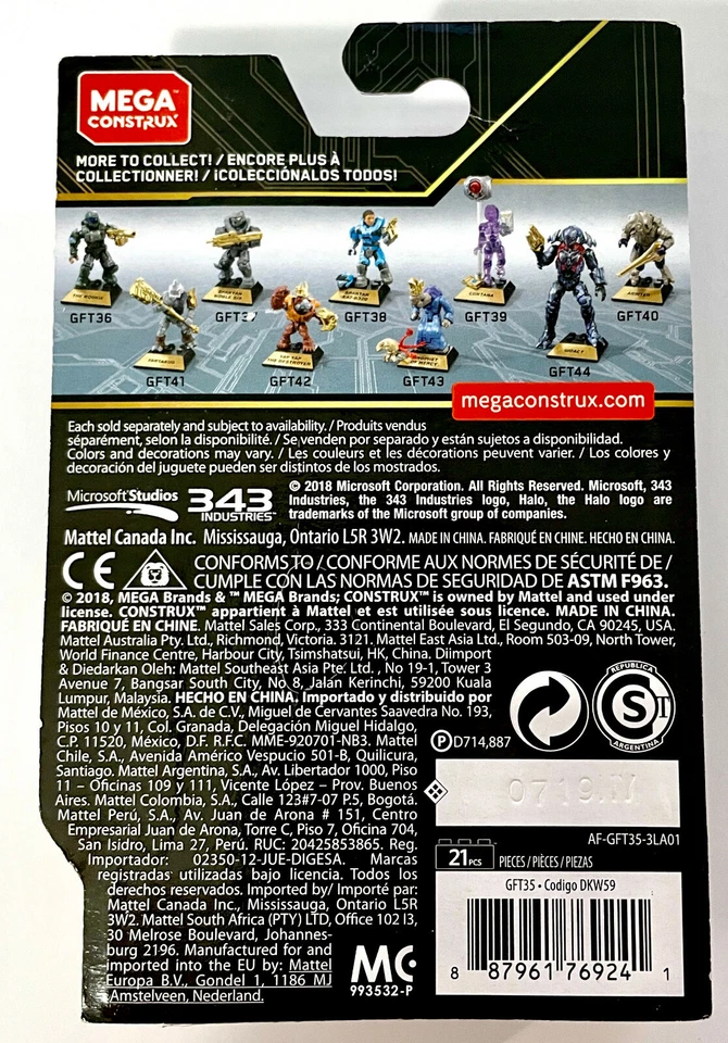 MEGA Construx Halo Master Chief (Series 10) (GFT35) (NISB) - Image 2 of 2