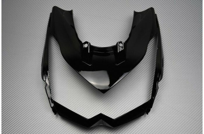 Panneau avant Z1000 noir en ABS injecté protection aérodynamique haute résistance