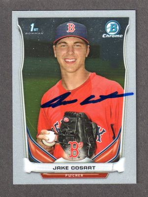 2014 BOWMAN CHROME CDP 101 Jake Cosart  BOSTON RED SOX SIGNED AUTOGRAPH AUTO COA
