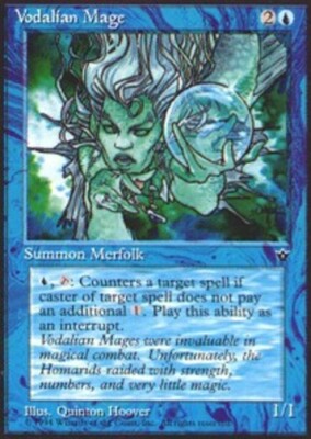 Vodalian Mage (Hoover) x4 - Fallen Empires - Moderate Play, English - Fallen Emp