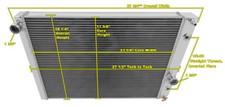 1989 - 1996 Corvette 3 Row Champion Radiator Dr