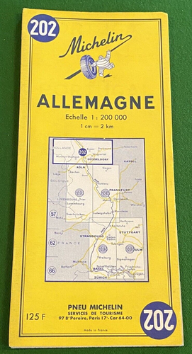 Carte Michelin de la Belgique by