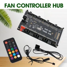 8 RGB / ARGB Strip Fan Controller Hub Splitter for Desktop Computer PC AURA NEW