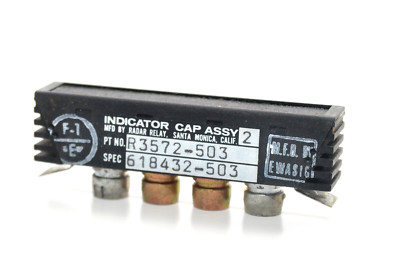 MIL spec Aircraft Cockpit Indicator Capsule Assy Radar Relay P/N R3572-503, NOS
