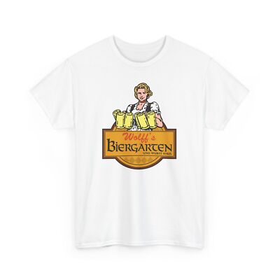 T-Shirt, Wolff's Biergarten Albany New York German Sports Bar Tee, Unisex Cotton
