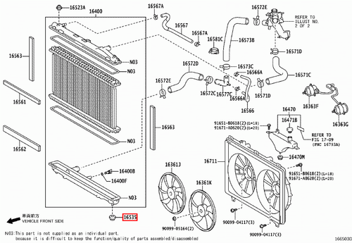 Genuine Lexus LS VXFA55 GVF55 GVF50 GSF50 LS460 USF40 Lower Radiator Support - Picture 17 of 24