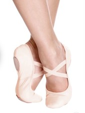 Danca Stretch Pink Leather Split Sole Ballet Shoe SD60PNKB2 SD 60 Women s sz 5