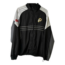 NFL Team Apparel Reebok Full Zip Washington Redskins High Collar Size Large SI