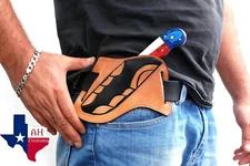 CUSTOM HAND MADE PURE LEATHER SHEATH FOR FIXED BLADE KNIFE AH 