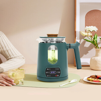 Electric Tea Kettle Green 60℃ Temperature Control Stainless Steel