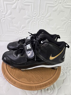 Nike Zoom Team Code D Men's Size 9 Black Football Cleats 442258-011