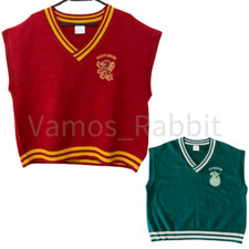 Harry Potter Unisex Knit Vest Gryffindor Slytherin Universal Studios Japan NWT