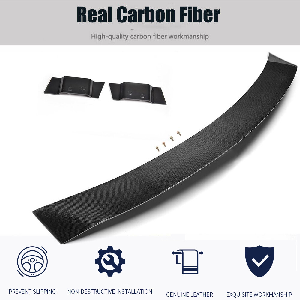 For Audi R8 V8 V10 2008-2015 Real Carbon Rear Trunk Spoiler Highkick Racing Wing