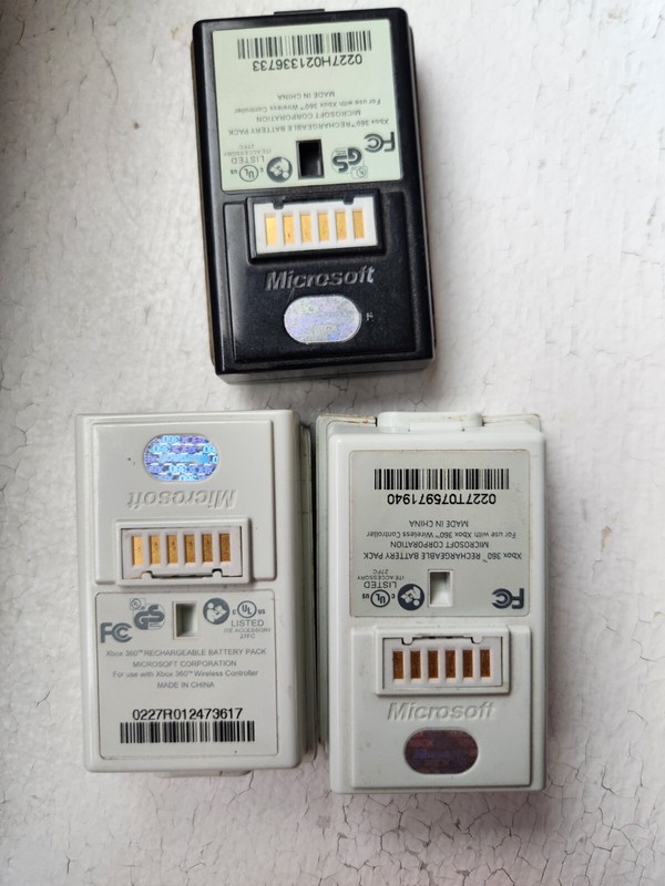 Not Tested Xbox 360 Wireless Controller Rechargeable Batteries OE