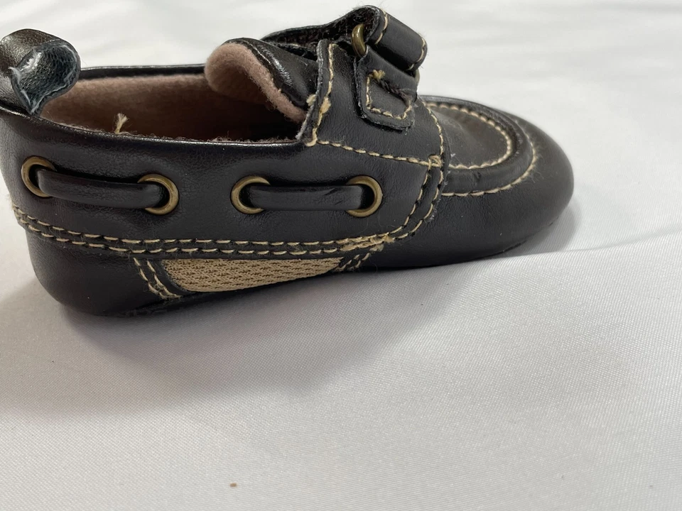 Koala Bebé Marrón Talla 1 Gancho y Lazo Correa Elegante Cómodo Informal Zapatos para Cuna Foto 4 de 4