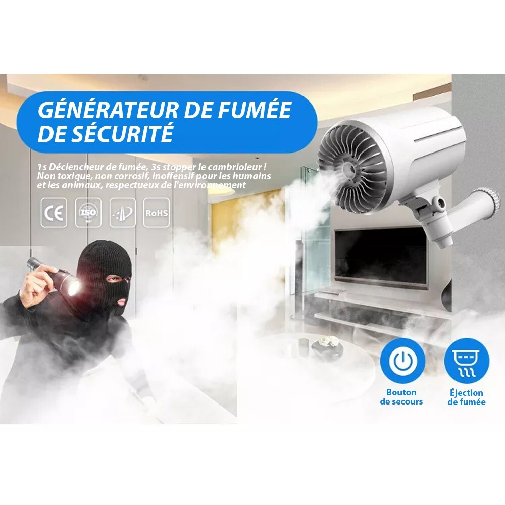 Machine à brouillard de sécurité anti-intrusion 150m3 fumigène blanc