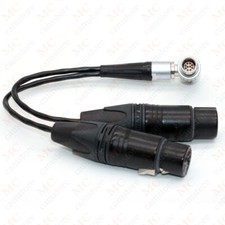 Atomos Shogun Monitor Recorder 10Pin to Dual 3Pin XLR Breakout Audio Input Cable