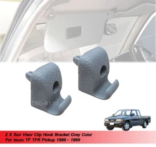2 X Sun Visor Clip Gray For Isuzu TF TFR 1989 - 1994 1995 1996 1997 1998 1999 