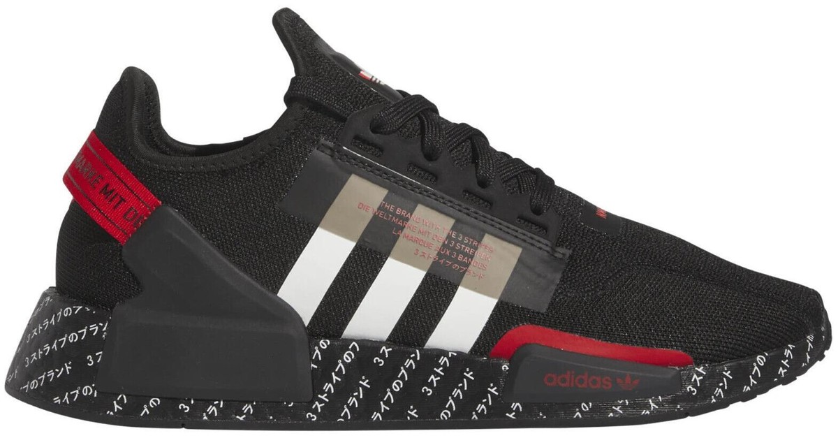 adidas NMD_R1 V2 Japanese Print - Black Red for Sale