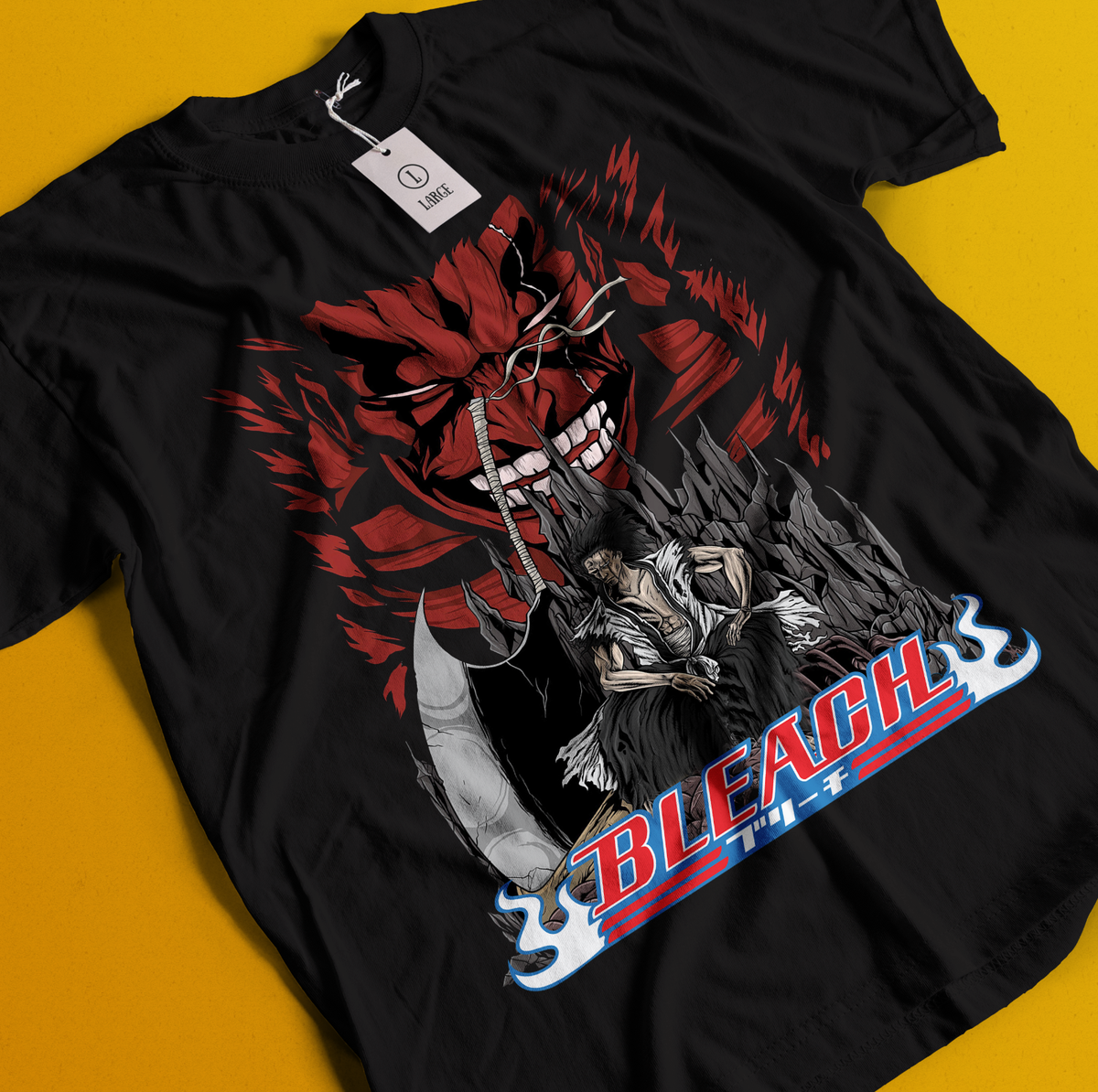 Zaraki Kenpachi Shirt Bleach Anime Tshirt Ichigo Bankai T-Shirt