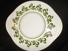 Tortenplatte RUND  Spritzdekor  Grünstadt Edelkeramik  Shabby Chic Landhaus 