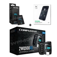 Compustar CS2WQ900-AS 2-Way Remote Start Security + BLADE-AL + X1-LTE Drone Q9