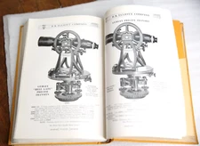 Vintage Surveyor Transit Drafting Tool Book Catalog Dietzgen B.K. Elliot Antique