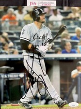 AJ PIERZYNSKI AUTOGRAPH 8X10 PHOTO COA JSA CHICAGO WHITE SOX 2005 WORLD SERIES 2