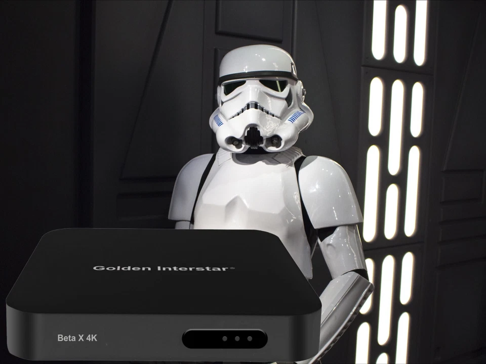 Beta X 4K IPTV-Box Linux UHD HDR Dual-WiFi HD USB IP-Receiver Golden Interstar - Bild 4 von 4