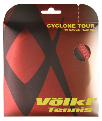 VOLKL CYCLONE TOUR TENNISSAITE 16G/1,30 mm 12M SET - rot