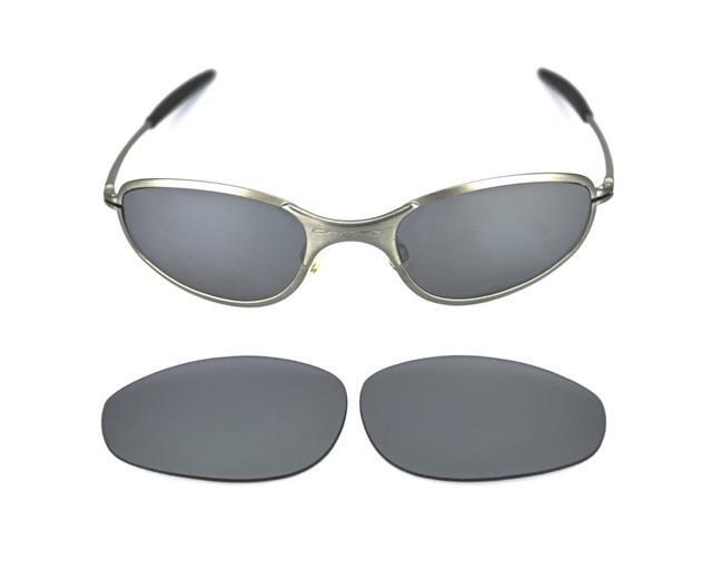 NEW POLARIZED CUSTOM TITANIUM LENS FOR OAKLEY A WIRE THICK SUNGLASSES