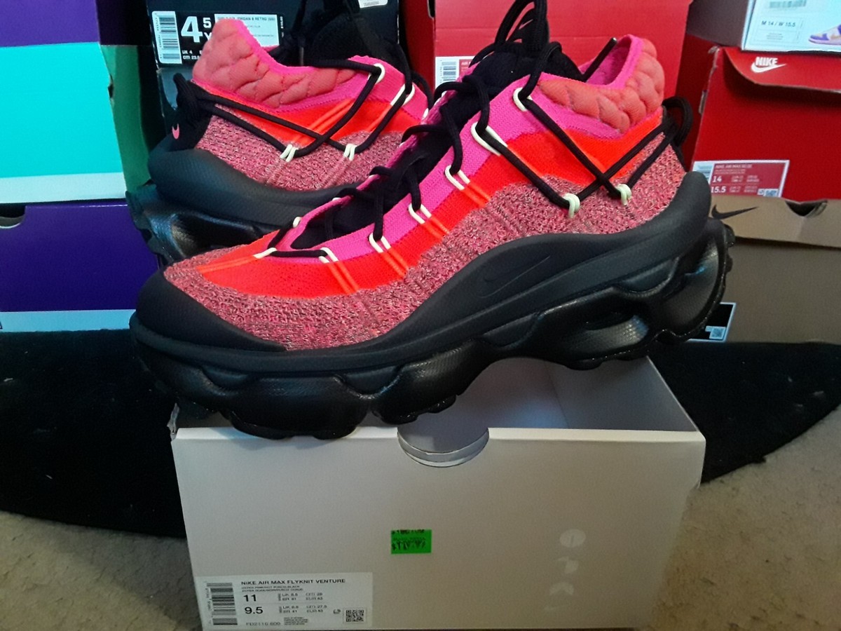 スニーカー Nike Air Max Flyknit Venture Women's Shoes FD2110-600 Women Nike Air Max Flyknit Venture Hyper Pink Hot Punch