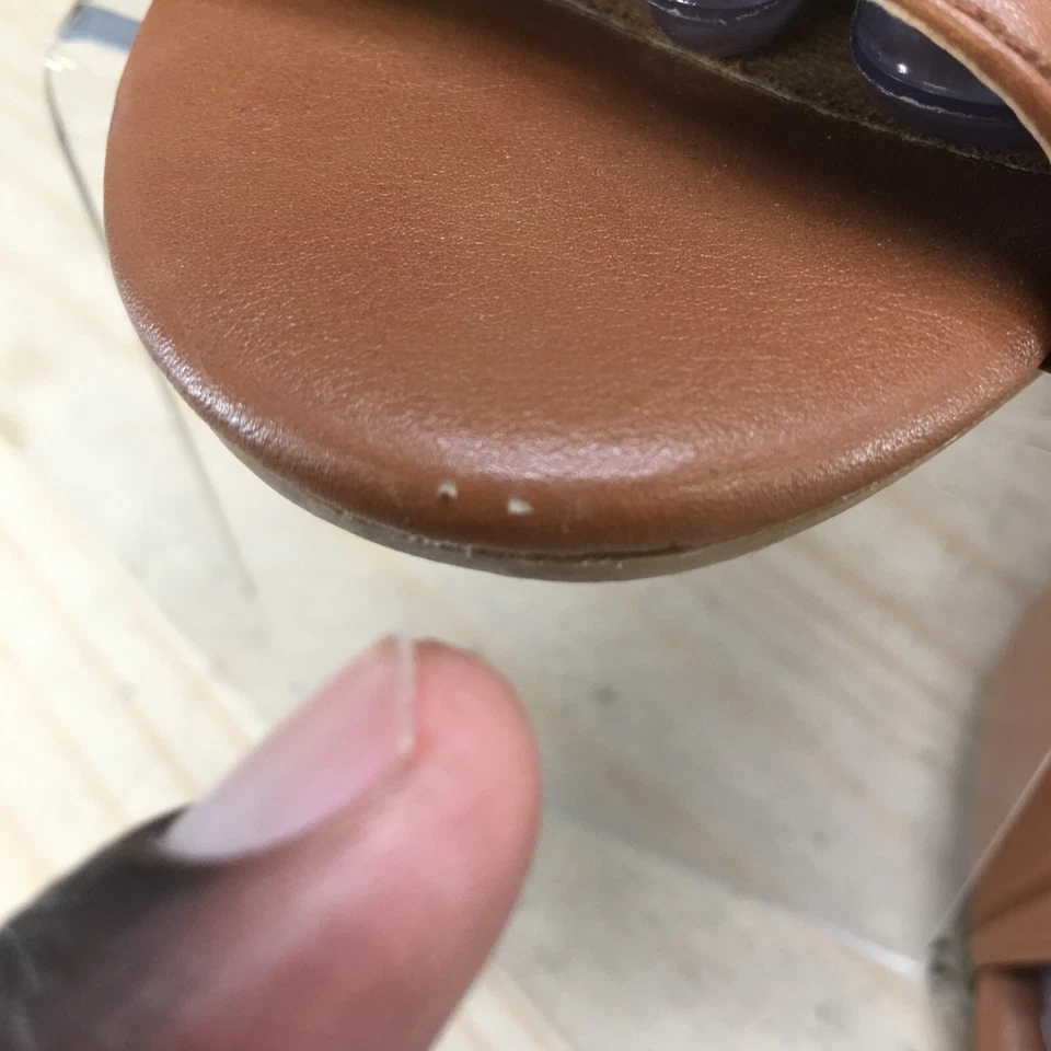 A2 By Aerosoles Sandals Womens 8 M Mid Air Slides Heels Slip On Brown Casual - Image 4 of 4