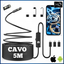 Endoscopio Telecamera di Ispezione Serpente 1920P HD sonda professionale iPhone