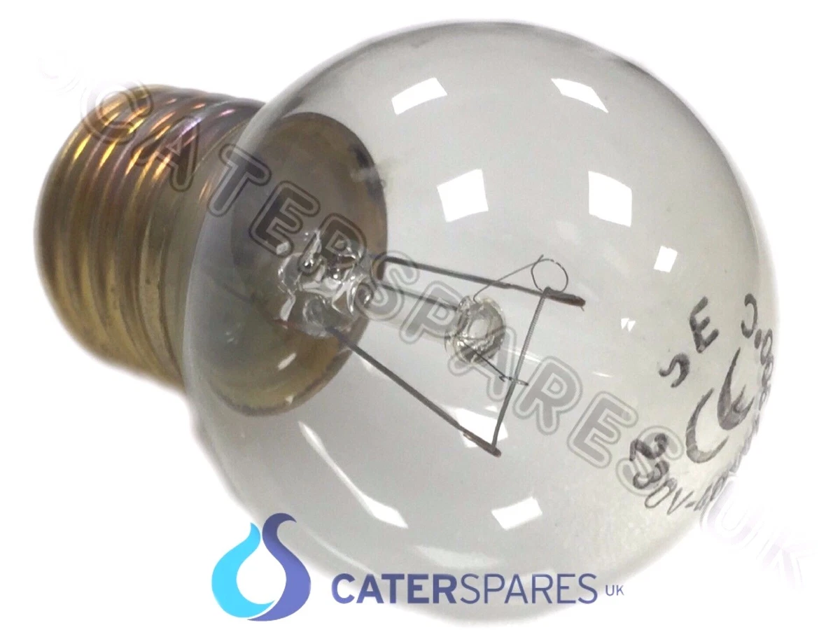 HIGH TEMPERATURE ROUND OVEN BULB E27 LAMP 230v 40W SCREW IN 300c ZANOLLI ETC