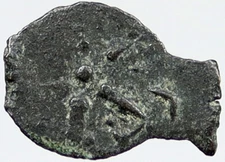 80BC Biblical Jerusalem Widow's Mite ALEXANDER JANNAEUS Coin HENDIN 1153 i120387