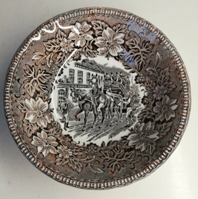 Coaching Taverns 1828 Royal Tudor WARE Staffordshire England D 12, 5 Cm
