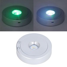 LED Display Base USB RGB Colorful Light Rotating Crystal Display Base Stand NY