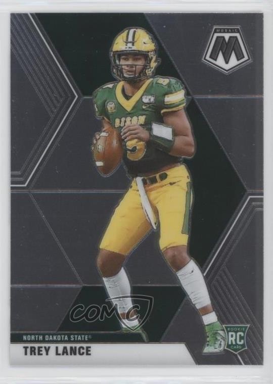 2021 Panini Mosaic Draft Picks Trey Lance #7 Rookie RC 0h3b