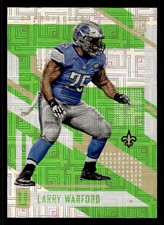 2017 PANINI UNPARALLELED LARRY WARFORD 132 MINT LIME GREEN RC NEW ORLEANS SAINTS