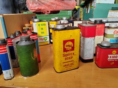 Vintage Oil Can Quart Shell Spirax