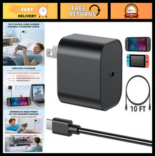 10FT Extra Long 60W AC Adapter Charger for Nintendo Switch, 4K TV Dock Support,