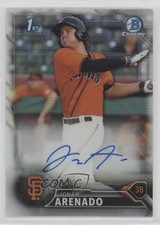 2016 Bowman Chrome Prospects Refractor 384/499 Jonah Arenado #BCAP-JA Auto q3o