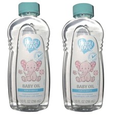 2 Packs BABY LOVE 10 Fl. Oz. Bottle BABY OIL  Pure  Gentle  