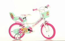 Dino Paw Patrol Kids Child Bicycle Ride On Training 12in Girls Bike – White/Pink