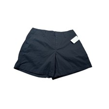 A New Day Womens Chino Shorts Ebony Black Stretch Size 12 W98EE6 NWT