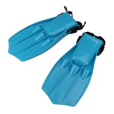 Swim Central 13" Florescent Blue Dolphin Recreational Swim Fins