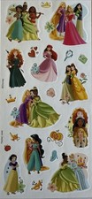 DISNEY PRINCESS Stickers 21pc Hallmark  Snow White  Cinderella  Queen  Card Making  