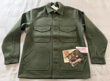 MADE IN USA VINTAGE 1997 NWT FILSON MACKINAW WOOL COAT FOREST GREEN 44
