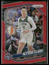 2025 Panini Prizm WNBA Alysha Clark #129 Red Prizm /299 Washington Mystics BB930